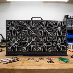 External Water Cooling Radiator with Pump Reservoir 8 Fan Liquid Cooler for AI GPU Server Medical Beauty Mining PC