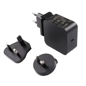 FCC CE UKCA 65W PD USB Type-C Power Adapter Charger, 5V 9V 12V 15V 20V, 3A 3.25A