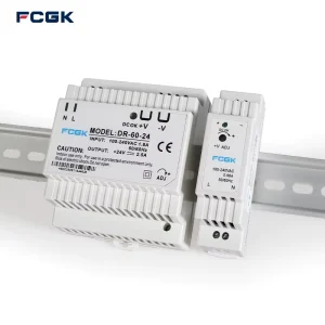 FCGK DR 30 24 DIN Rail DC Switching Power Supply 100 240V Input 24V Output Full Rated Power Industrial Grade Made in China
