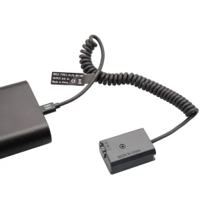 FW50 Type C Power Adapter DC Coupler Full Decoded Dummy Battery for Sony A6000 A6500 A9 A7