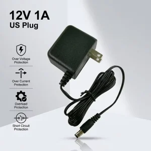 Factory 12V1A Power Adapter US Plug 12V1000mA 12V Power Supply 12V 1A Power Adaptor for LED Lights