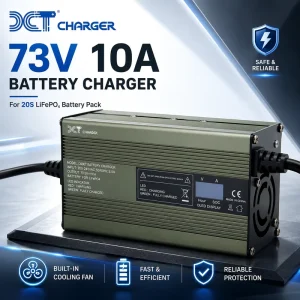 Factory 48V 60V 72V 10A 5A AC DC Fast Charger Adapter for Electric Two-wheeler with Display