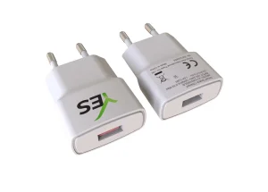 Factory 5V/1A USB-C Travel Adapter Charger with EU Plug PC Material Custom Logo for Mobile Phones