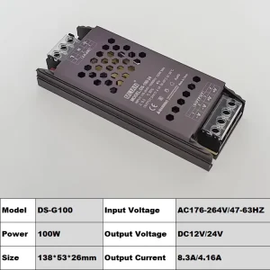 Factory AC-DC Single LED Power Supply Slim 12V 24V 2A 3A 5A 10A Customizable Ultra Thin Lighting Transformer SMPS