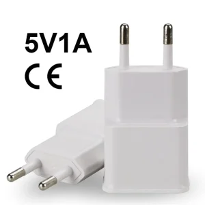 Factory Direct 5V 1A 5W USB Wall Charger, US/EU Plug, Portable Power Adapter for Mobile Phones