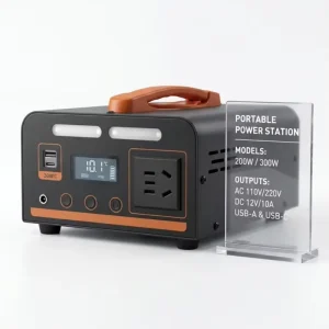 Factory Direct Backup Battery Portable Power Station 200W 300W Solar Energy System for Home Emergency RV Camping