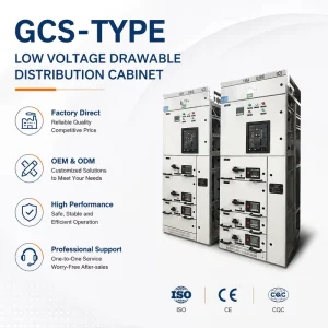 Factory Direct GCS Low Voltage Withdrawable Switchboard 400V 4000A Power Distribution Cabinet Custom OEM LV Switchgear Panel