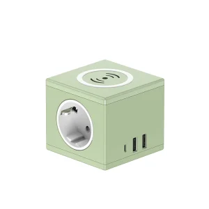 Factory Direct Magic Box Cube Power Adapter PD20W Fast Charging Port NFC Wireless Charging 3m 5m Cable Length 10A Rated Current
