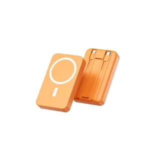 Factory Mini Slim Ultra Thin Portable Wireless Charging 15W Magnetic ABS Type C Power Bank