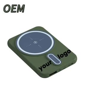 Factory Mini Slim Wireless Magnetic Power Bank 5000mAh Customized Logo Packaging Support
