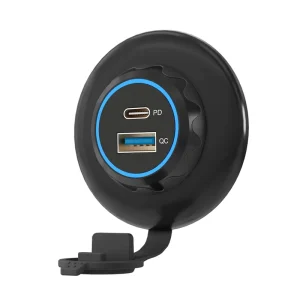 Factory Price Cargador Usb Para Auto 24V DC 12V Twin USB Ports Usb Car Charger Outlet Socket with QC PD3.0 Ports