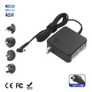 Factory SUIBO 65W 4.0*1.35mm Universal Laptop Power Adapter 20V 3.25A OCP OTP AC DC EU US CE FCC Certified 2 Year
