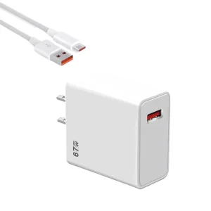Fast 67W Flash Charger 6A High-Current Power Adapter with OVP Protection