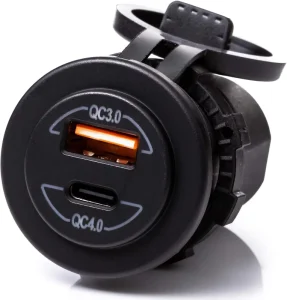 Fast Charger QC3.0 USB and QC4.0 Type C Power Socket