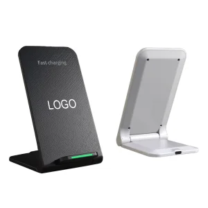 Fast Charging Desktop Phone Charger Station Charger Stand 15W Fast Wireless Charging Station Folding Charger