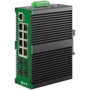 Fiber Optic Equipment 8 Port 1000mbps POE Industrial Grade Management Switch 4 SFP 8RJ45 With POE Power Supply for Camera