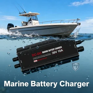 Fishing Boat Yachts Marine Use Run Gun DC to DC On board Transfer Charger 12V to 36V 10A Lithium Battery Charger