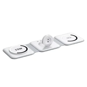 Foldable Travel Magnetic Wireless Charger for iPhone 11 12 13 14 15 Pro Max 10W Fast Portable Phone Charger