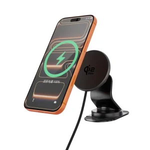 For 2.2 Magnetic Wireless Car Charger with Holder 25W Fast Charging Desktop Dashboard & Vent Mount CE Certified