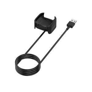 For Fitbit Versa 2 Smart Watch Charging Cradle USB Power Adapter Dock Data Wire Braid Shielding PVC TPE Stock Accessory Accessor