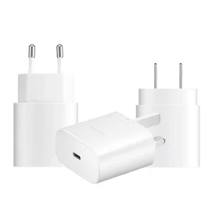 25W Super Fast Charging USB-C PD25W EU US UK Plug 25W Power Adapter for Samsung S22 S21 Type-C PD Charging Charger