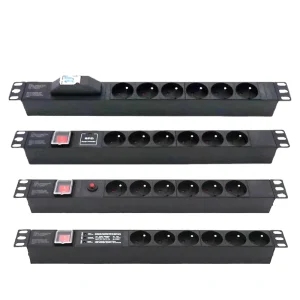 French Style Mater Switch Surge Protector 16A Cabinet PDU Power Strips