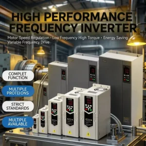 Frequency Inverter 7.5KW 15KW 22KW 30KW 380V Three Phase 0-500Hz IP20 for CNC Machine HVAC Factory Direct