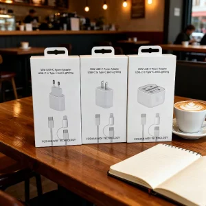 Fully Compatible 35W USB-C Fast Charger with TYPE C to C & Light 2in1 Cable PD Fast Charger Adapter for iOS