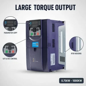 G630 3-Phase 220 V VFD Variable Frequency Driver 4.0 kW (1/3 HP) AC Drive with Vector Control