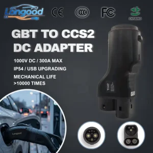 GBT to CCS2 DC Electric Vehicle EV Adapter Fast Charger Connector 300A CE Certified Adapter Built in Batteries Custom