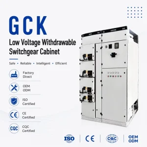 GCK Industrial LV Draw-out Switchgear Panel 400V 4000A Withdrawable Power Distribution Cabinet for Power Plant and Substation