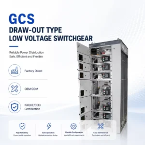GCS LV Withdrawable Switchgear Smart Monitoring SCADA System 400V 4000A Power Distribution Cabinet Factory OEM