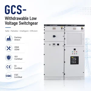 GCS Type Low Voltage Withdrawable Switchgear Panel IEC 439-1 Power Distribution Board 50/60Hz Motor Control Center MCC Cabinet