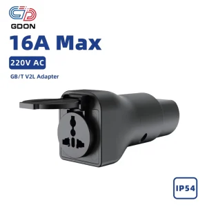 GDON 16A Max GB T V2L Discharge Adapter Portable Electric Vehicle Power Supply with IP54 Protection