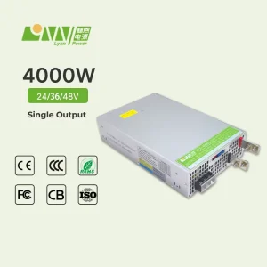 GLE 4000S 36V 4000W AC DC Output 111A Industrial Use Input Voltage 180V 264Vac 50Hz 60Hz Single LYNN Switching Power Supply