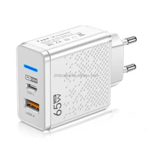 GaN USB/USB-C PD Fast Charging Travel Adapter for Mobile Phones