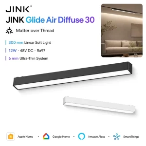 Glide Air Diffuse 30 Matter over Thread 12W 300mm Ra97 Magnetic Linear Track Light