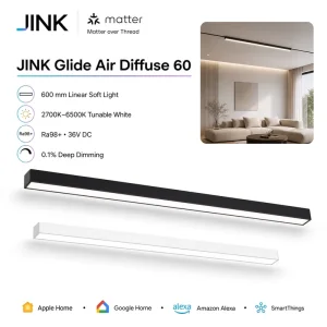 Glide Air Diffuse 60 Matter over Thread 600mm Ra98 Tunable White Magnetic Linear Track Light