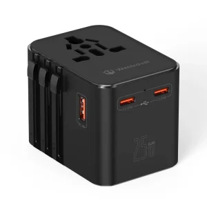 Global International Socket Multi-Plug Travel Adapter 18W 25W USB Type-C