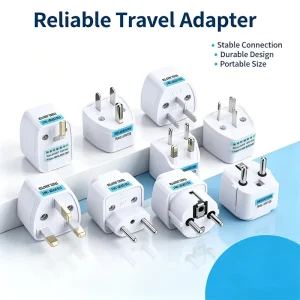 Global Travel Power Plug Adapter 10A 250V Mini Portable Multi Country Extension Socket Converter for Trip Business Study