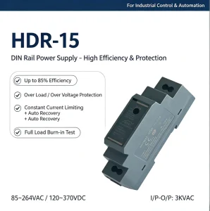 HDR-15-12 Single Output Industry DIN Rail Mount AC-DC Power Supply