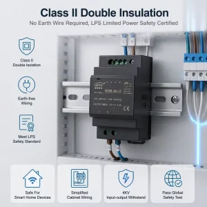 HDR-60 60W DIN Rail Power Supply Ultra-Slim AC/DC Industrial Switching Power Supply 12V 24V 48V Stable Output CE