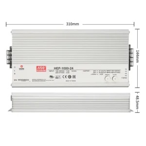 HEP-1000-48 1000W 48V IP67 Waterproof Industrial AC-DC Power Supply Single Battery Charger for Energy Storage and EV Charging