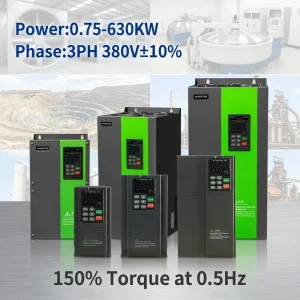 HL750 Series Sensorless Vector VFD 15KW 18.5KW Variable Frequency Drive for Textile Machine Concrete Grinder