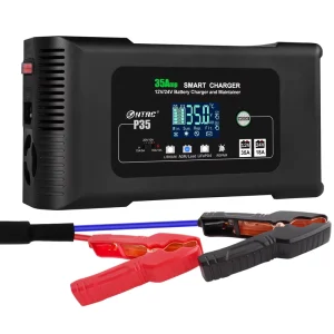 HTRC 35A 12V 24V Smart Battery Charger for PB LiFePO4 Lead Acid Battery 7 Stage Battery Charger