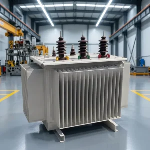 HV LV Oil Immersed Flyback Distribution Transformer Copper Aluminum Coils 11kV 0.4kV Three Phase for Substation Power Supply