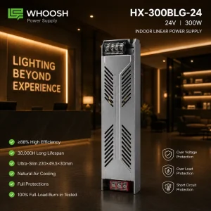 HX 300BLG 24 300W 24V 8.75A Constant Voltage LED Driver Flicker Free Power Supply for Indoor Display Showcase Lighting