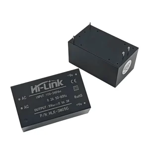 Hi Link HLK 3M05C Intelligent Module Power Supplies 3W 110V 220V 230V 5V 600ma AC DC Converter with EMC
