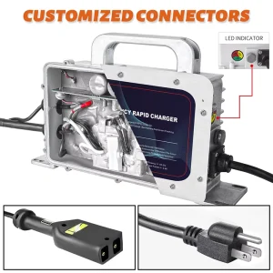 High Current 24V 25A 900W Battery Charger for Industrial Warehouse Sweeper Multi-stage Unit