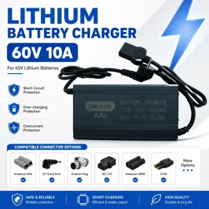High Current E Bike Charger Fit 67.2 71.4 69.35 73V Lithium Cells Various AC DC Plug Options Electric Scooter Battery Charger